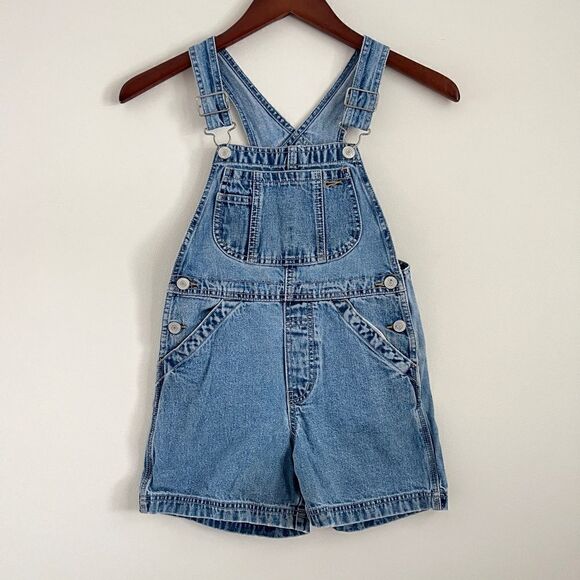 GAP Denim Overall Shorts | Size 5/6 - Picture 1 of 7